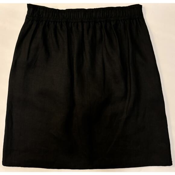 NWOT Tahari Womens Navy Blue Linen Skirt Skort XS A-Line Sailor Mini Pockets - Picture 3 of 11